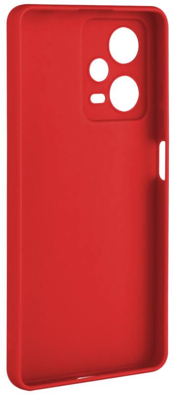 Kryt na mobil FIXED Story na Xiaomi Redmi Note 12 Pro 5G červený