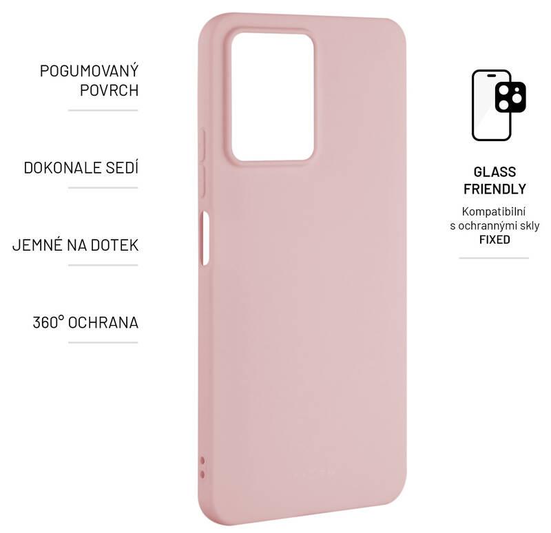 Kryt na mobil FIXED Story na Xiaomi Redmi Note 12 růžový