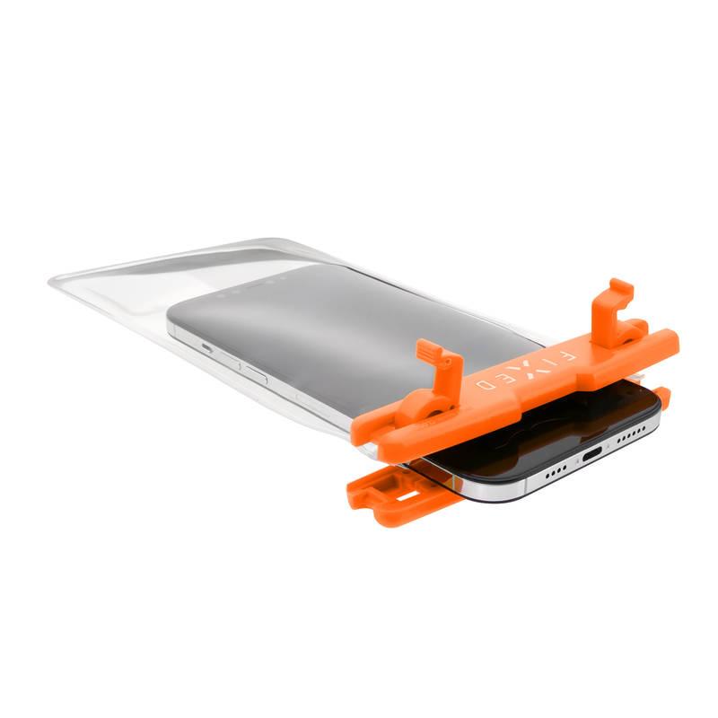 Pouzdro na mobil sportovní FIXED Float, IPX8 oranžové