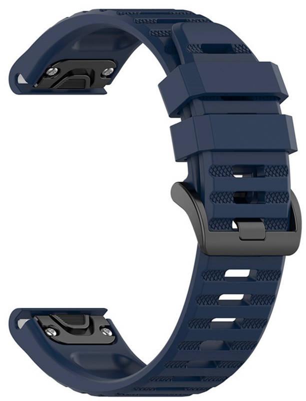 Řemínek FIXED Silicone Strap na Garmin QuickFit 26 mm modrý