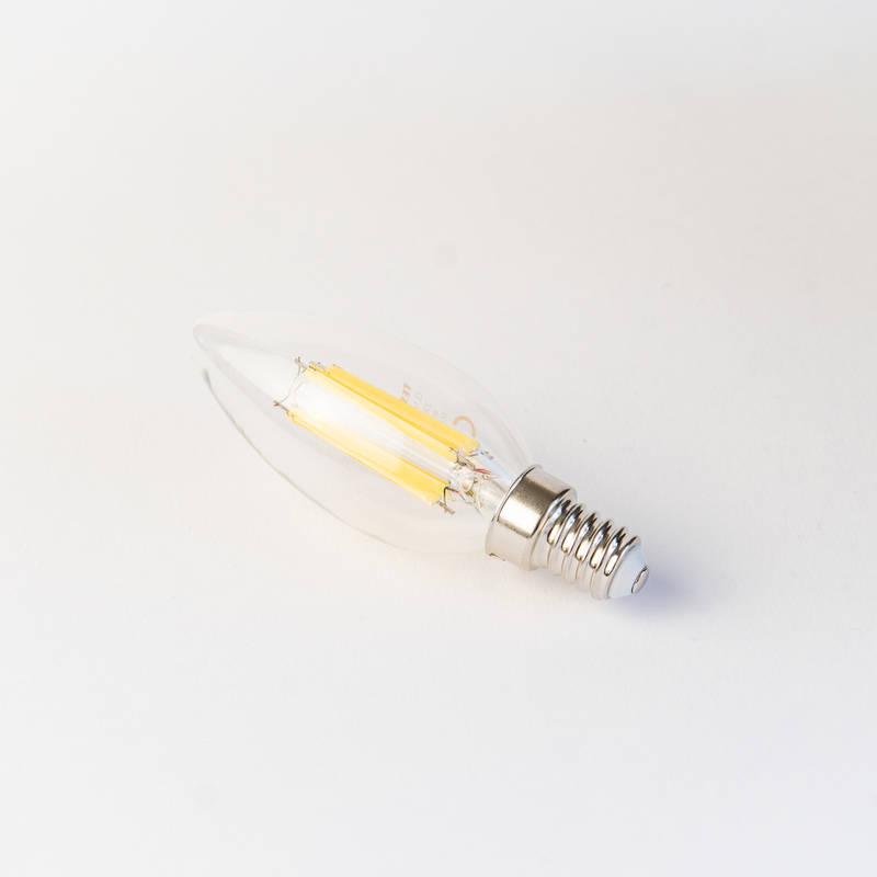 Žárovka LED Tesla filament svíčka E14, 6W, denní bílá, Žárovka, LED, Tesla, filament, svíčka, E14, 6W, denní, bílá