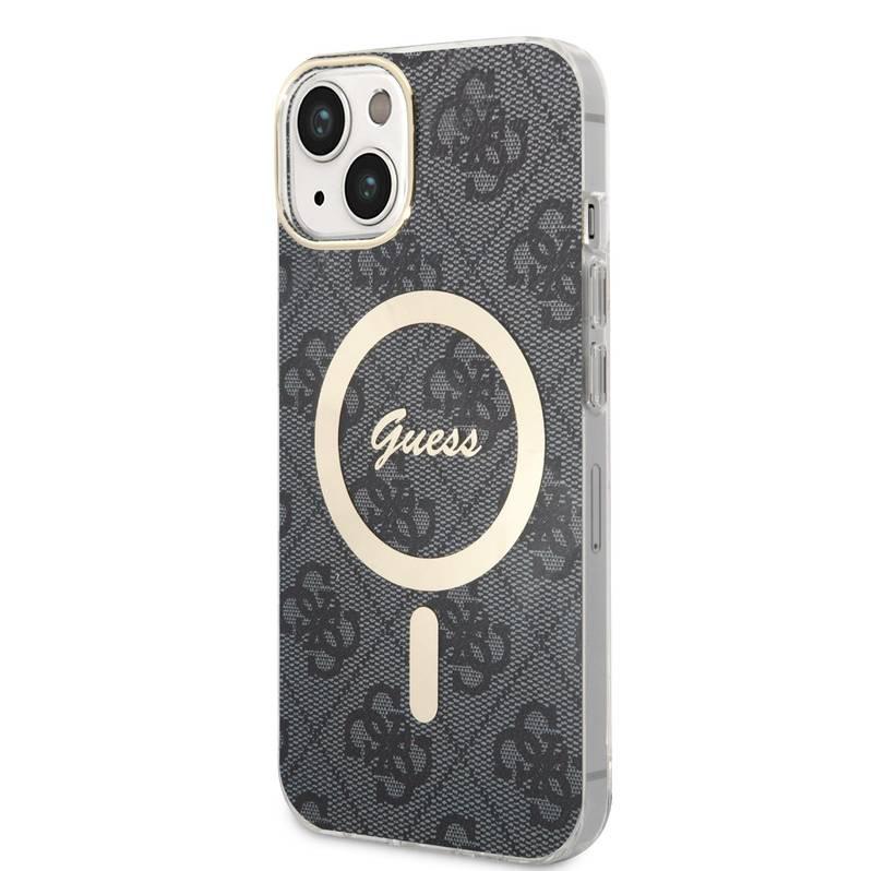 Kryt na mobil Guess 4G IML MagSafe na Apple iPhone 14 černý, Kryt, na, mobil, Guess, 4G, IML, MagSafe, na, Apple, iPhone, 14, černý