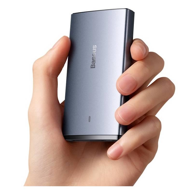 Nabíječka do sítě Baseus GaN5 Pro 65 W USB-C USB-A šedá, Nabíječka, do, sítě, Baseus, GaN5, Pro, 65, W, USB-C, USB-A, šedá
