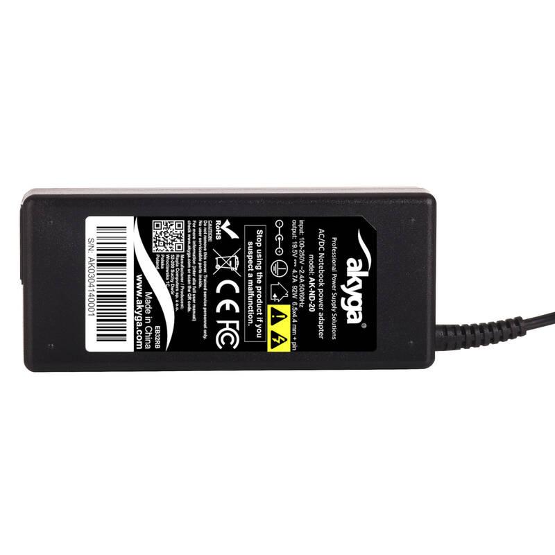 Napájecí adaptér Akyga pro notebook 19.5V 4.7A 92W 6.5x4.4 mm pin pro Sony