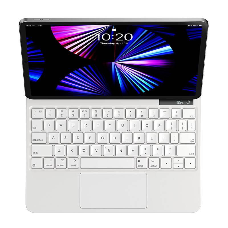 Pouzdro na tablet s klávesnicí Baseus s digitálním displejem Brilliance Series Pro na Apple iPad 10 2022 10.9'' bílý, Pouzdro, na, tablet, s, klávesnicí, Baseus, s, digitálním, displejem, Brilliance, Series, Pro, na, Apple, iPad, 10, 2022, 10.9'', bílý