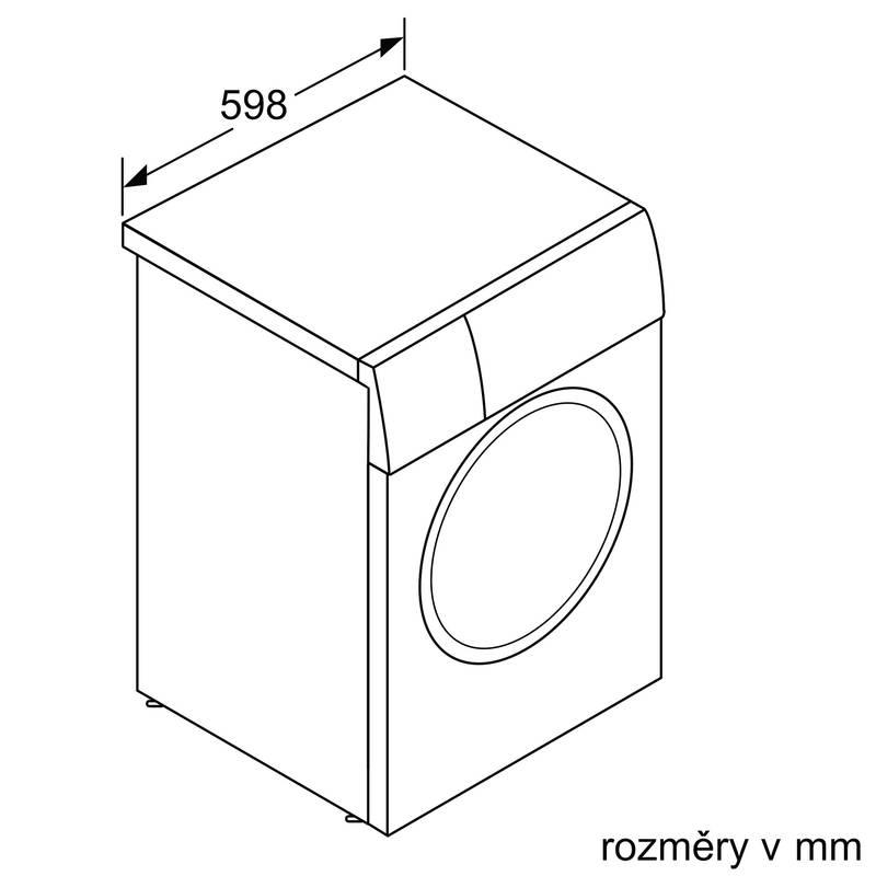 Pračka Bosch Serie 8 WGB254A0BY i-DOS bílá