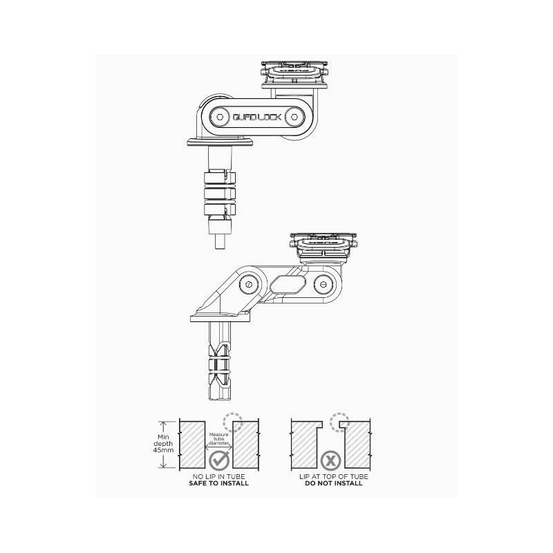 Držák na mobil Quad Lock Fork Stem Mount PRO, na motorku