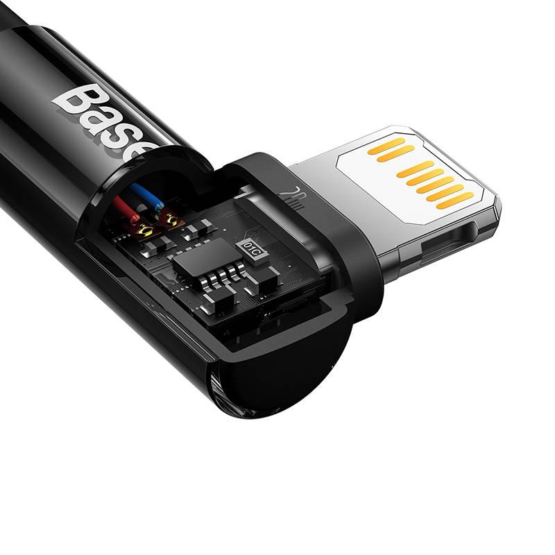 Kabel Baseus USB-C Lightning, 20W, 2m černý, Kabel, Baseus, USB-C, Lightning, 20W, 2m, černý