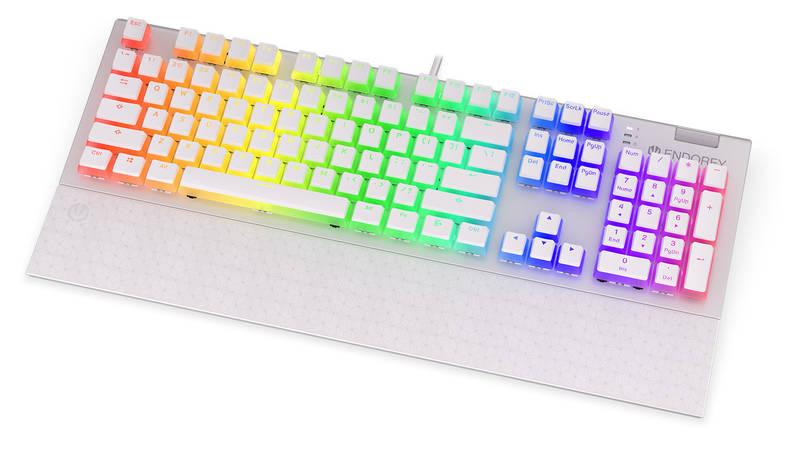 Klávesnice ENDORFY Omnis Pudding Onyx Kailh Blue, RGB, US layout bílá, Klávesnice, ENDORFY, Omnis, Pudding, Onyx, Kailh, Blue, RGB, US, layout, bílá