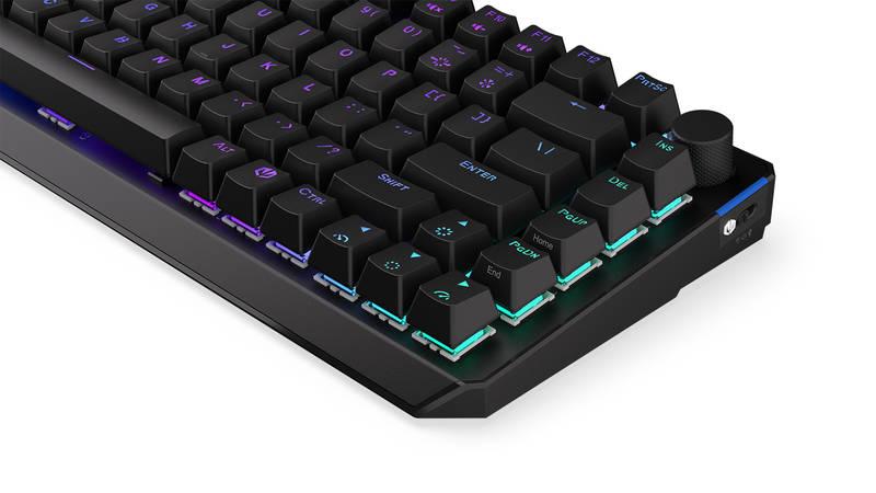 Klávesnice ENDORFY Thock 75% Wireless Black switche, US layout, RGB černá, Klávesnice, ENDORFY, Thock, 75%, Wireless, Black, switche, US, layout, RGB, černá