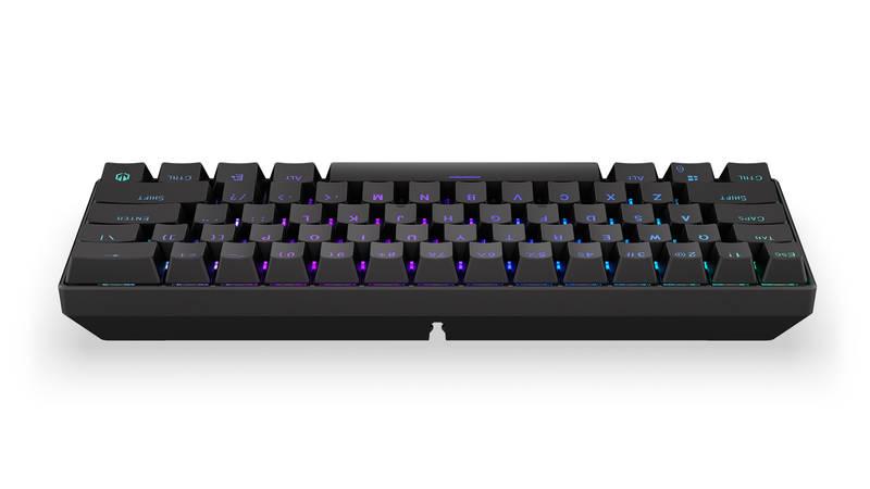 Klávesnice ENDORFY Thock Compact Wireless Kailh Black, RGB, Bluetooth, 2,4GHz, US layout černá, Klávesnice, ENDORFY, Thock, Compact, Wireless, Kailh, Black, RGB, Bluetooth, 2,4GHz, US, layout, černá