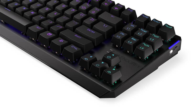 Klávesnice ENDORFY Thock TKL Wireless Black switche, US layout, ARGB černá, Klávesnice, ENDORFY, Thock, TKL, Wireless, Black, switche, US, layout, ARGB, černá