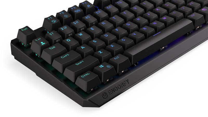 Klávesnice ENDORFY Thock TKL Wireless Red switche, CZ SK layout, ARGB černá