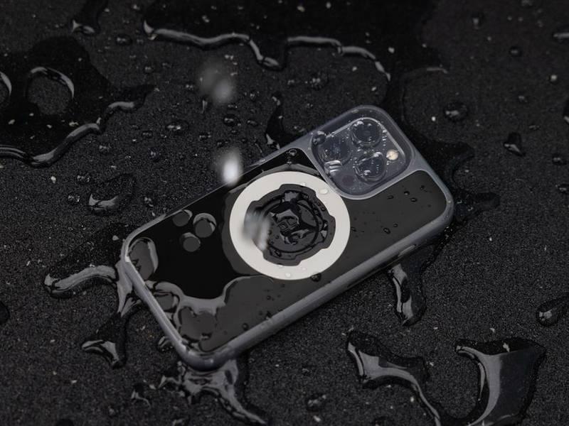 Kryt na mobil Quad Lock Poncho na iPhone 14 Pro Max průhledný