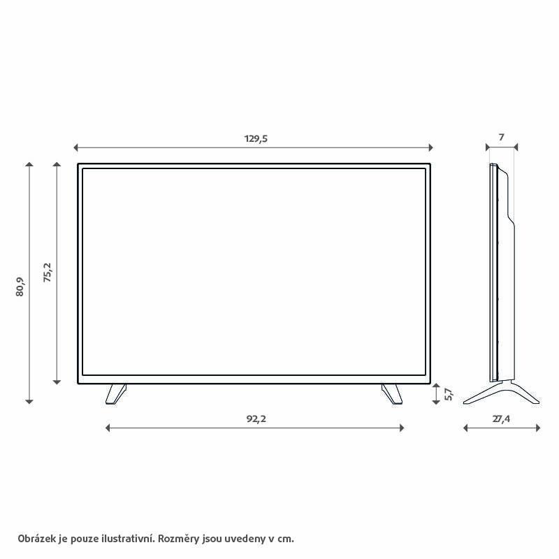 Televize Hisense 58A6K