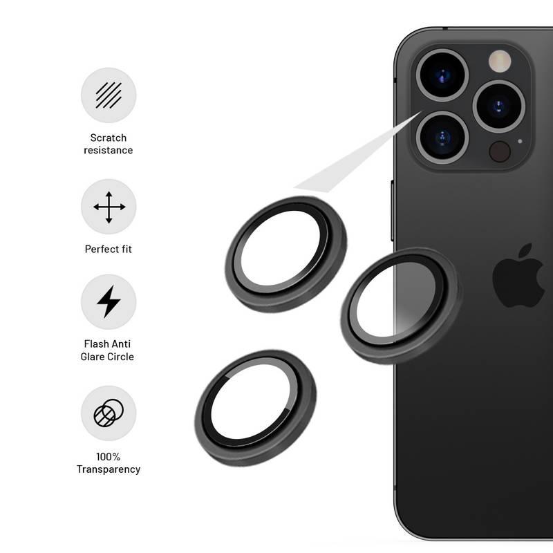 Tvrzené sklo FIXED Camera Glass na Apple iPhone 13 Pro 13 Pro Max šedé