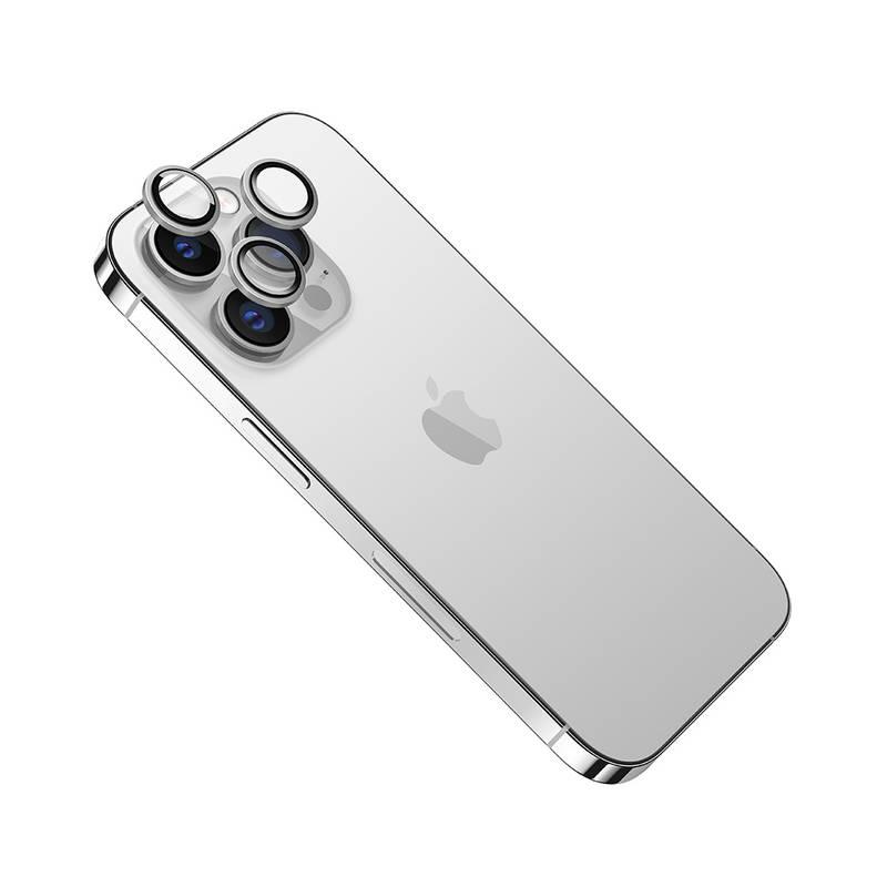 Tvrzené sklo FIXED Camera Glass na Apple iPhone 13 Pro 13 Pro Max stříbrné