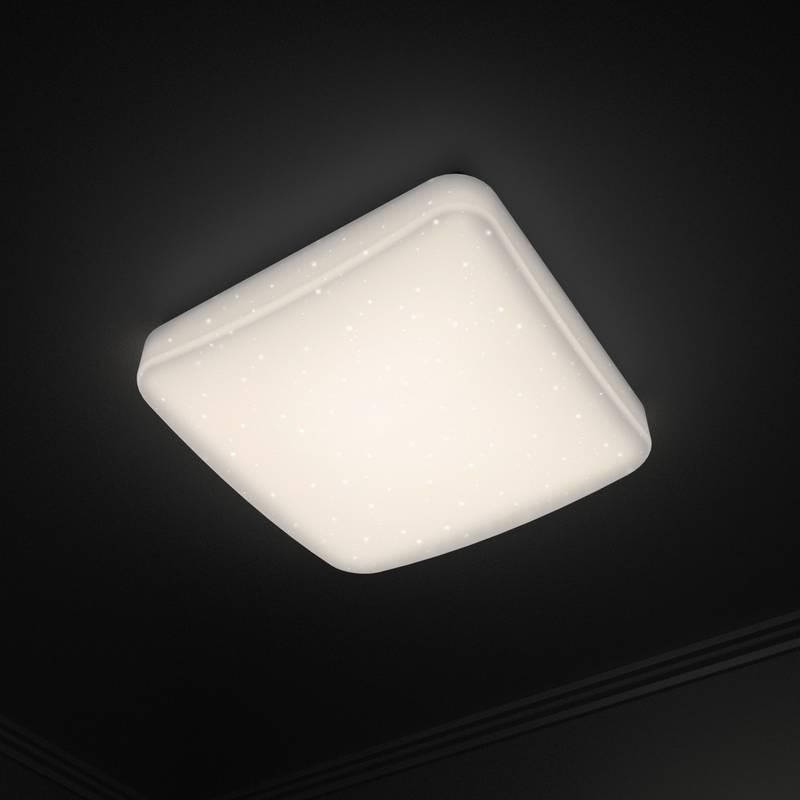 Stropní svítidlo Hama SMART Wi-Fi Glitzer, čtvercové, 27 cm