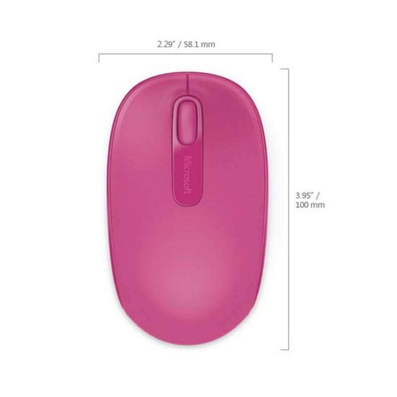 Myš Microsoft Wireless Mobile Mouse 1850 růžová, Myš, Microsoft, Wireless, Mobile, Mouse, 1850, růžová