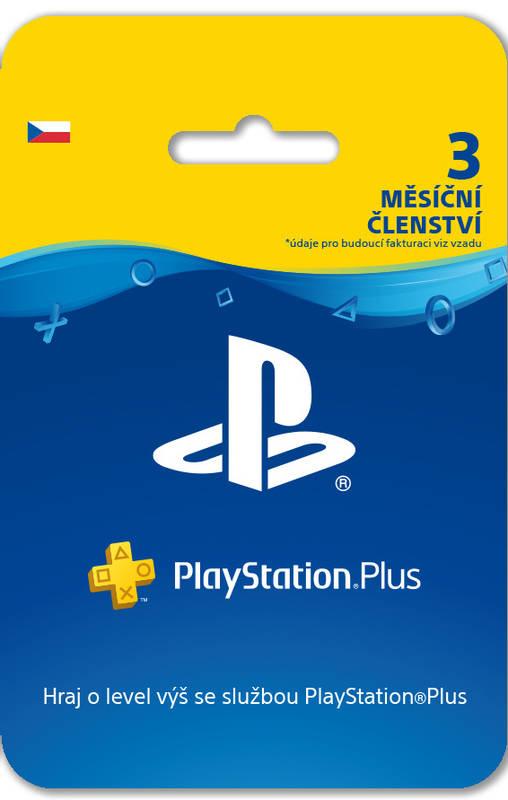 Předplacená karta Sony PlayStation Plus Card 90 dní - pouze pro CZ PS Store