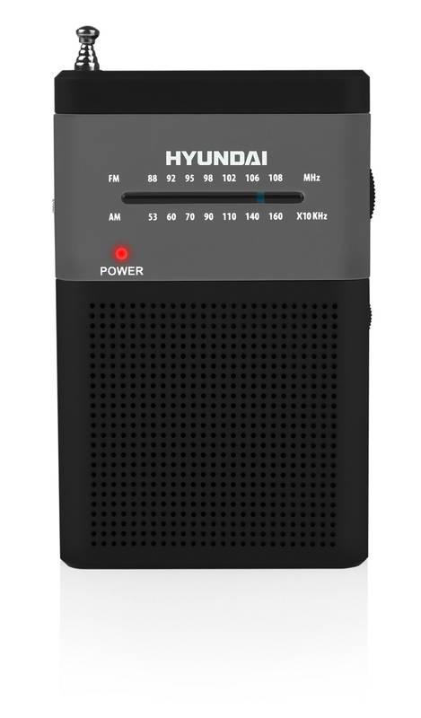 Radiopřijímač Hyundai PPR 310 BS černý stříbrný, Radiopřijímač, Hyundai, PPR, 310, BS, černý, stříbrný