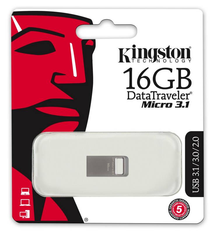 USB Flash Kingston DataTraveler Micro 3.1 16GB kovový