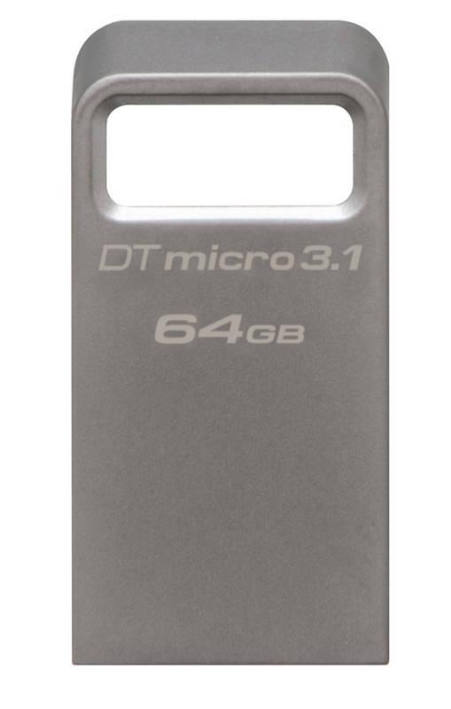 USB Flash Kingston DataTraveler Micro 3.1 64GB kovový, USB, Flash, Kingston, DataTraveler, Micro, 3.1, 64GB, kovový