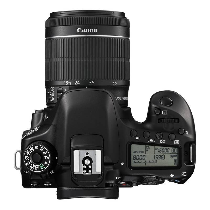 Digitální fotoaparát Canon EOS 80D 18-55 IS STM černý, Digitální, fotoaparát, Canon, EOS, 80D, 18-55, IS, STM, černý