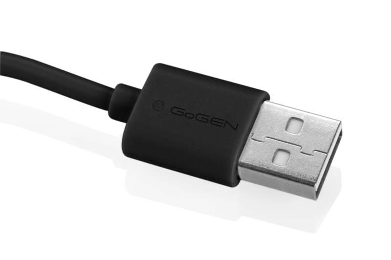 Kabel GoGEN USB micro USB, 0,9m černý