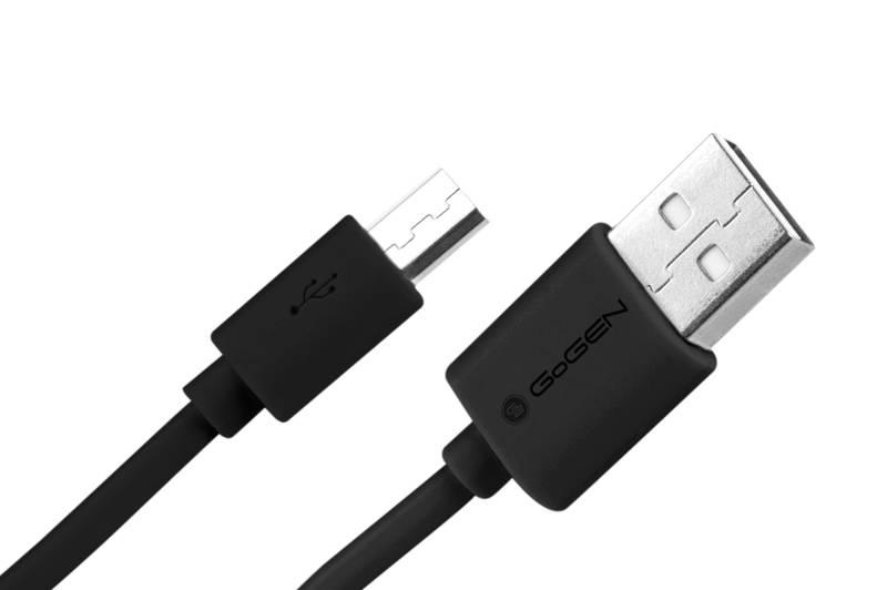 Kabel GoGEN USB micro USB, 0,9m černý