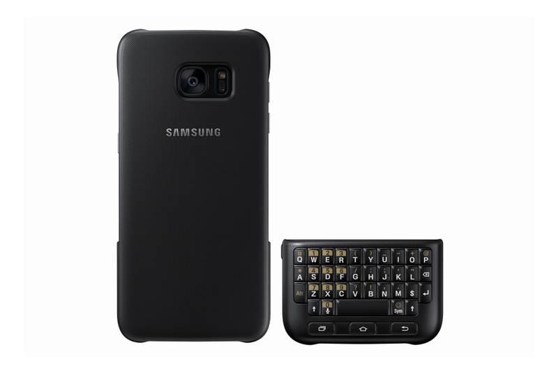 Kryt na mobil Samsung s klávesnicí pro Galaxy S7 Edge černý