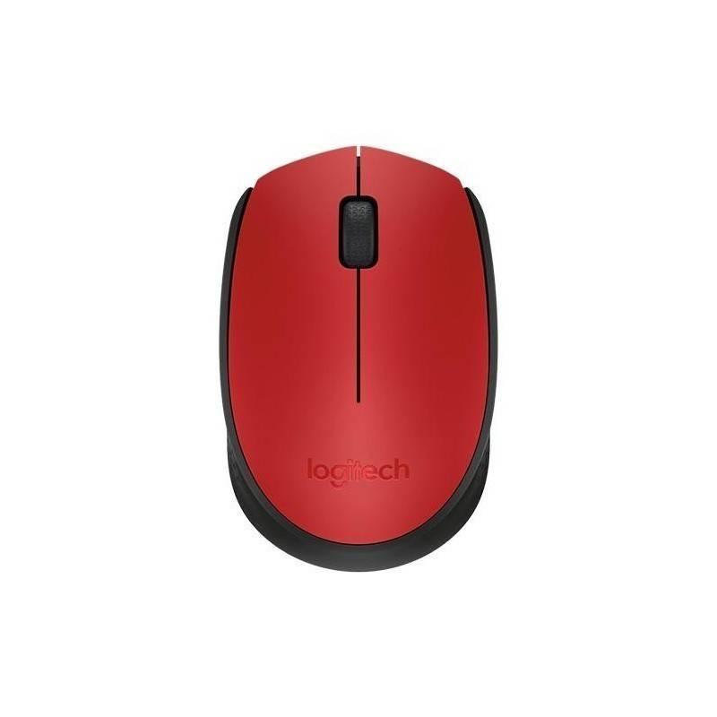 Myš Logitech Wireless Mouse M171 červená