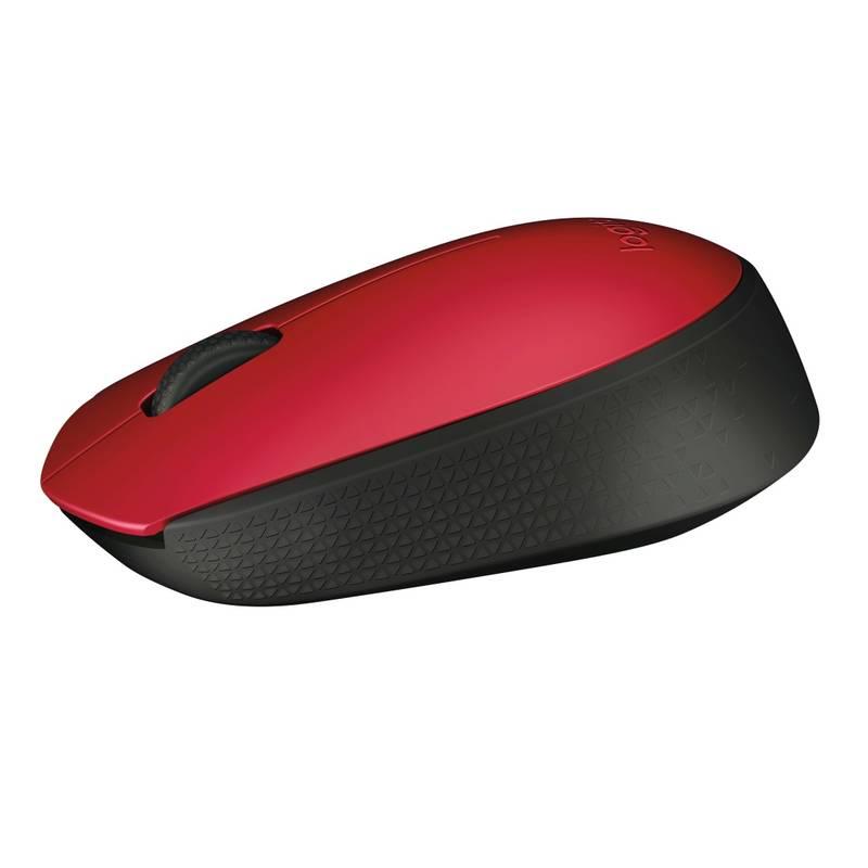 Myš Logitech Wireless Mouse M171 červená