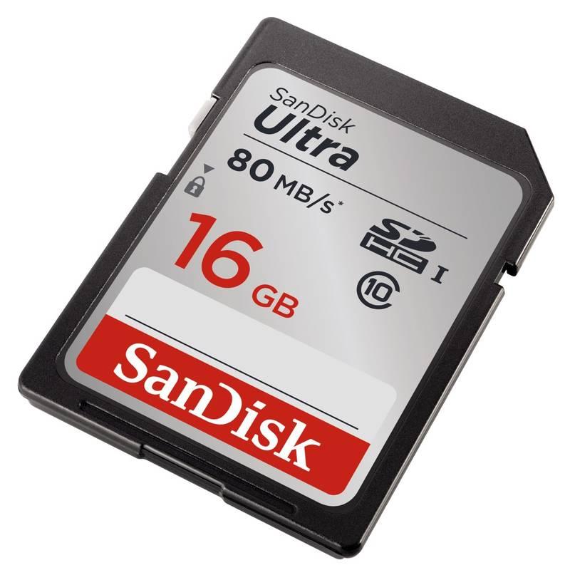 Paměťová karta Sandisk SDHC Ultra 16GB UHS-I U1, Paměťová, karta, Sandisk, SDHC, Ultra, 16GB, UHS-I, U1