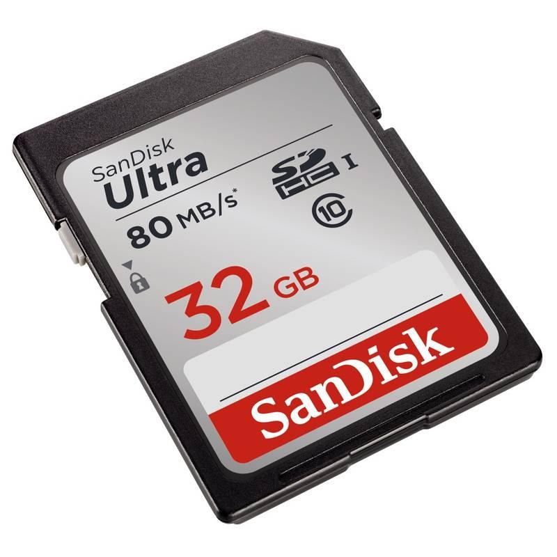 Paměťová karta Sandisk SDHC Ultra 32GB UHS-I U1, Paměťová, karta, Sandisk, SDHC, Ultra, 32GB, UHS-I, U1