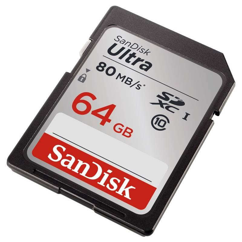 Paměťová karta Sandisk SDXC Ultra 64GB UHS-I U1, Paměťová, karta, Sandisk, SDXC, Ultra, 64GB, UHS-I, U1