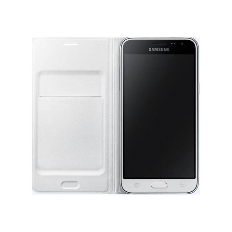 Pouzdro na mobil flipové Samsung pro Galaxy J3 2016 bílé