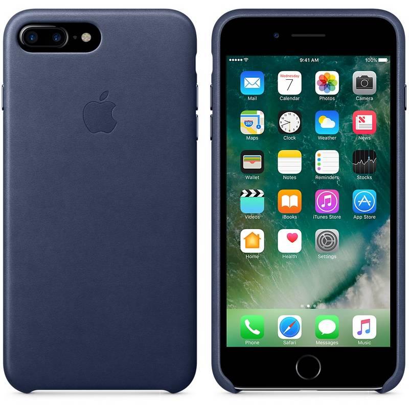 Kryt na mobil Apple Leather Case pro iPhone 8 Plus 7 Plus - půlnočně modrý, Kryt, na, mobil, Apple, Leather, Case, pro, iPhone, 8, Plus, 7, Plus, půlnočně, modrý