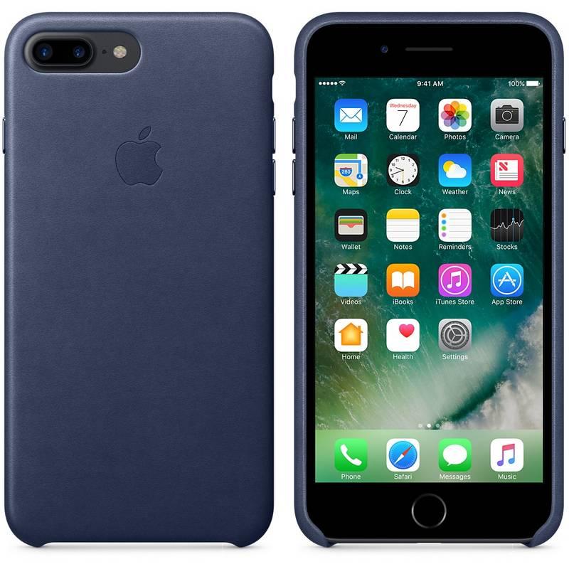 Kryt na mobil Apple Leather Case pro iPhone 8 Plus 7 Plus - půlnočně modrý, Kryt, na, mobil, Apple, Leather, Case, pro, iPhone, 8, Plus, 7, Plus, půlnočně, modrý