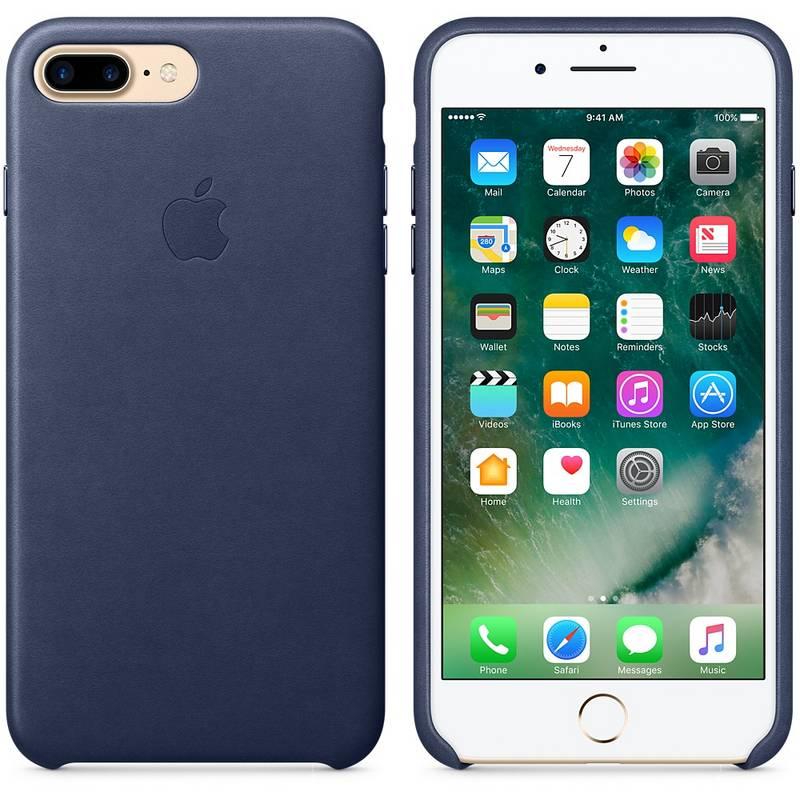 Kryt na mobil Apple Leather Case pro iPhone 8 Plus 7 Plus - půlnočně modrý, Kryt, na, mobil, Apple, Leather, Case, pro, iPhone, 8, Plus, 7, Plus, půlnočně, modrý