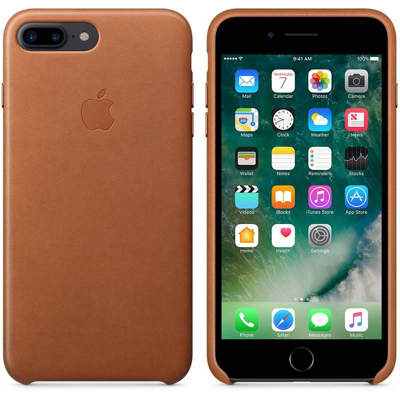 Kryt na mobil Apple Leather Case pro iPhone 8 Plus 7 Plus - sedlově hnědý, Kryt, na, mobil, Apple, Leather, Case, pro, iPhone, 8, Plus, 7, Plus, sedlově, hnědý