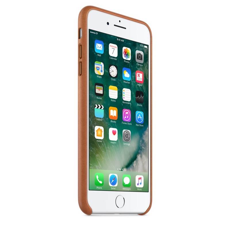 Kryt na mobil Apple Leather Case pro iPhone 8 Plus 7 Plus - sedlově hnědý