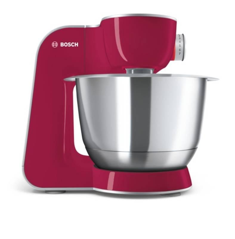 Kuchyňský robot Bosch CreationLine MUM58420 stříbrný červený