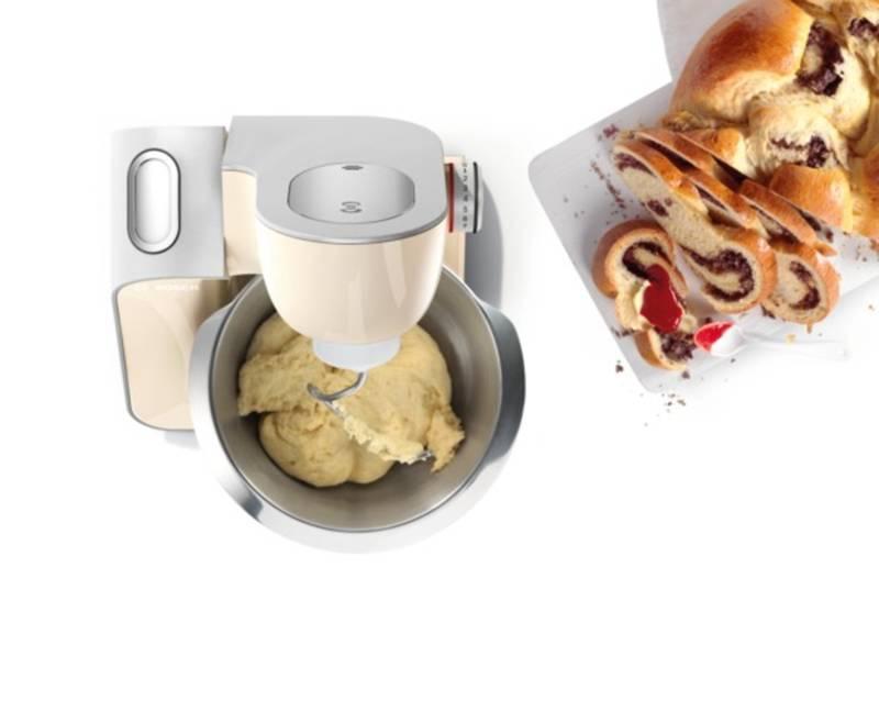 Kuchyňský robot Bosch CreationLine MUM58920 stříbrný krémový