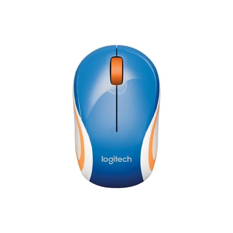 Myš Logitech Wireless Mini Mouse M187 modrá