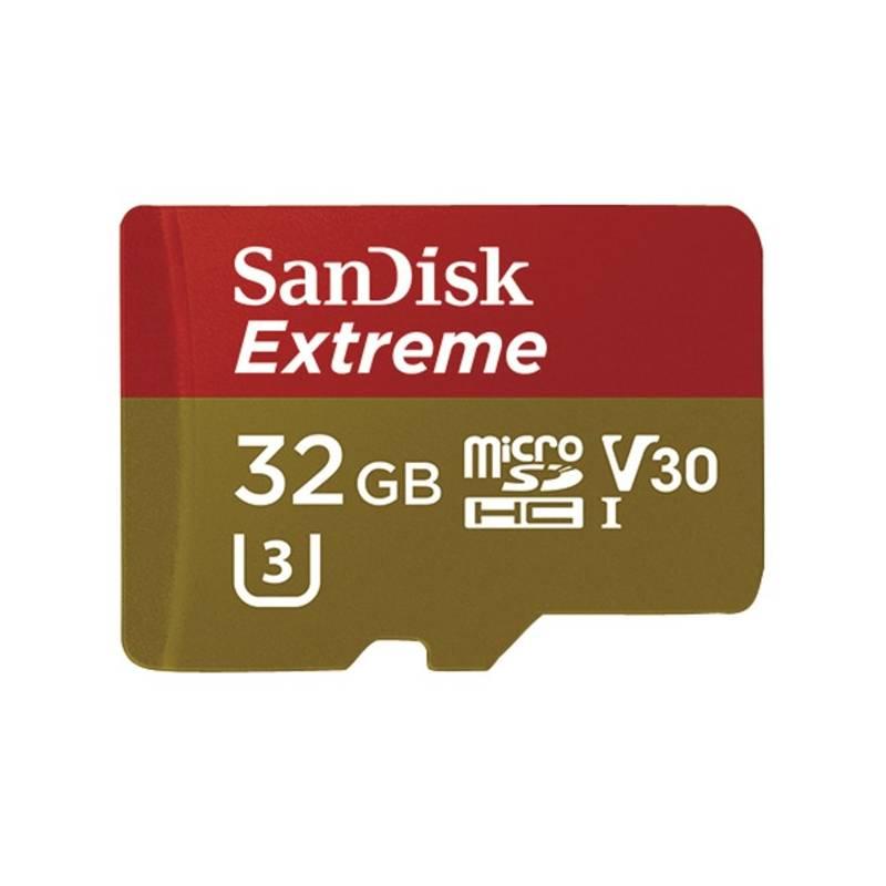 Paměťová karta Sandisk Micro SDHC Extreme AC 32GB UHS-I U3 adapter