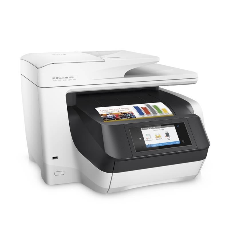 Tiskárna multifunkční HP Officejet Pro 8720 bílý
