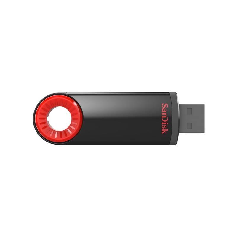 USB Flash Sandisk Cruzer Dial 32 GB černý červený