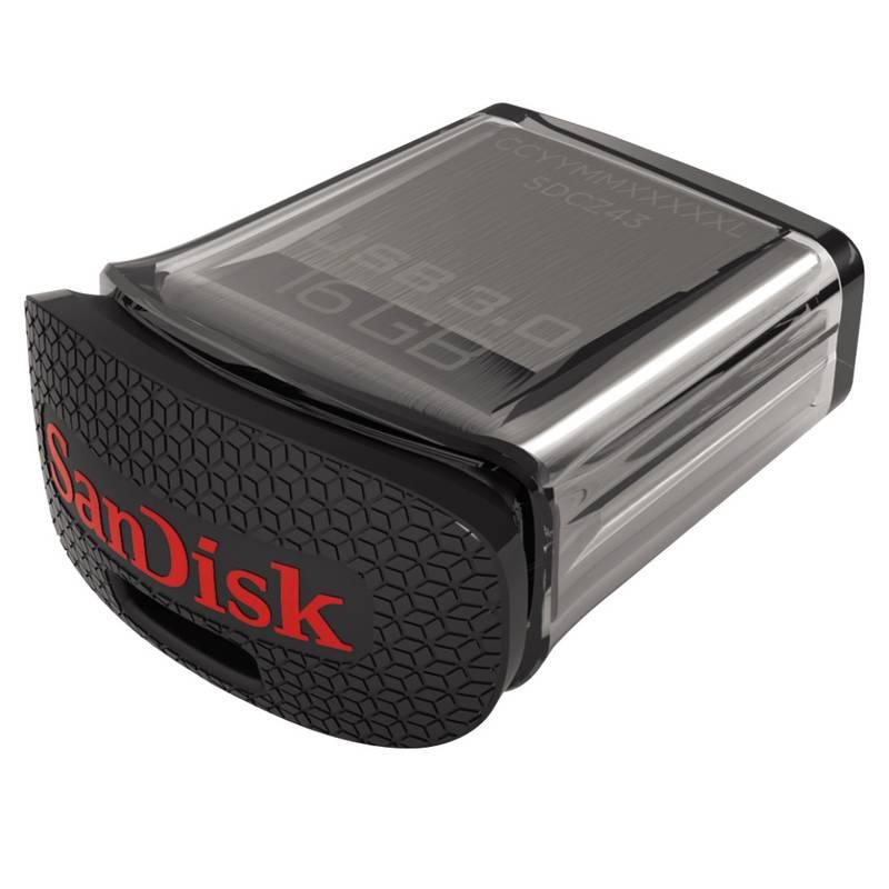 USB Flash Sandisk Cruzer Ultra Fit 16GB stříbrný