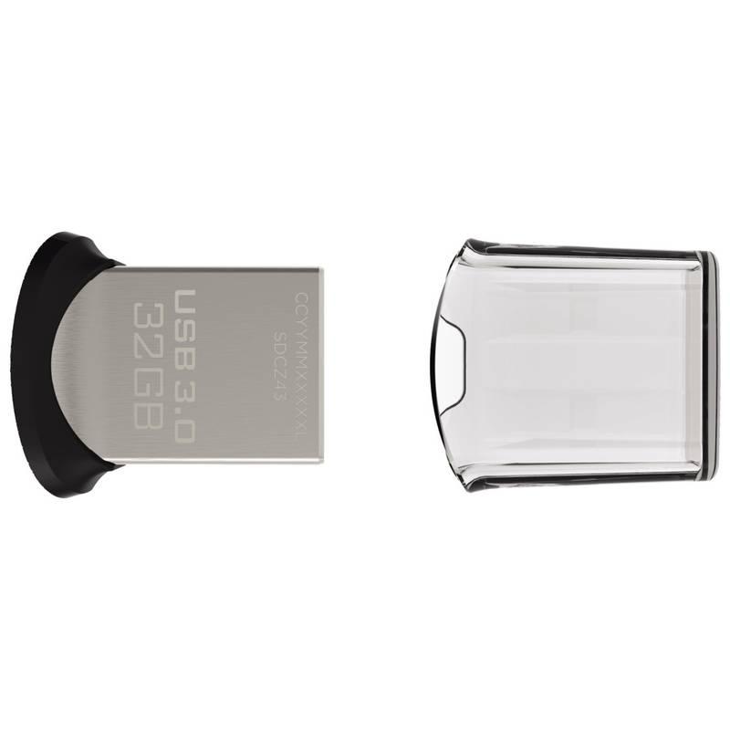 USB Flash Sandisk Cruzer Ultra Fit 32GB stříbrný